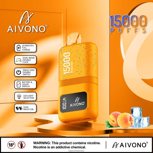 Vape Abu Dhabi - جليد الخوخ Aivono AIM magic 15000 RR4PBP59