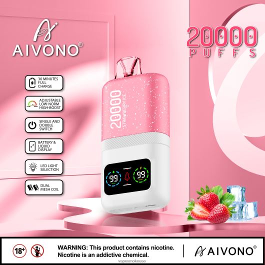 Vape Abu Dhabi - جليد الفراولة Aivono AIM magic 20000 RR4PBP74