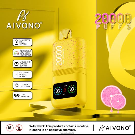 Vape Abu Dhabi - ثلج ليمون وردي Aivono AIM magic 20000 RR4PBP83
