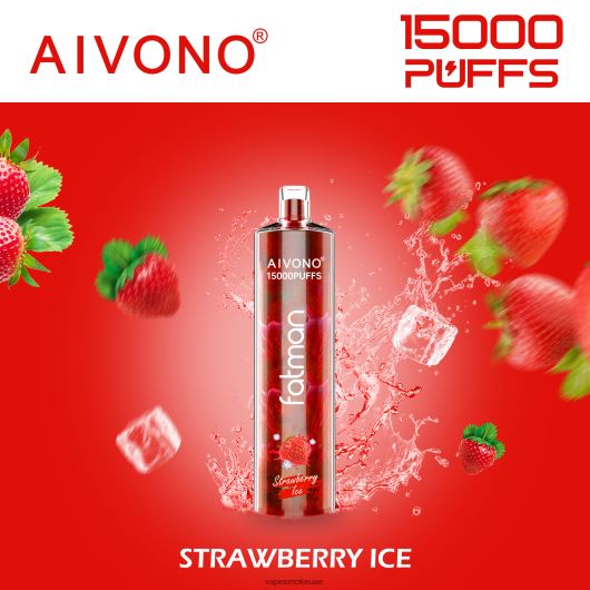 Vape Abu Dhabi - جليد الفراولة Aivono FATMAN 15000 RR4PBP11