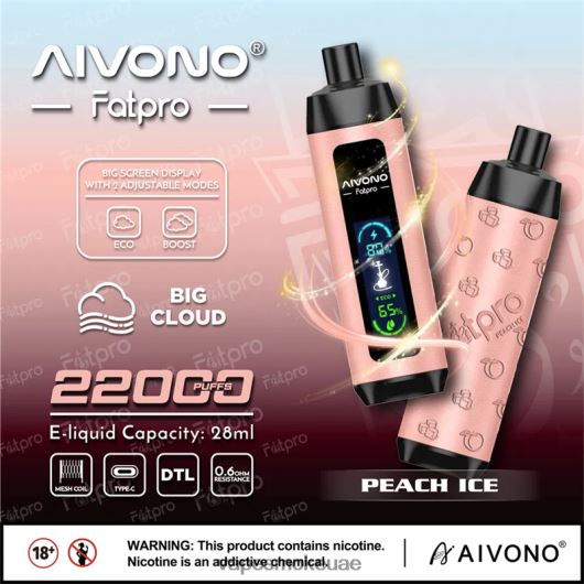 Vape Abu Dhabi - جليد الخوخ Aivono Fatpro 22000 RR4PBP5