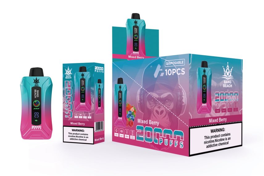 Vape Abu Dhabi - Bang Beach 20000 سحبة فيب شاشة سمارت 4BLV8D5 التوت المختلط