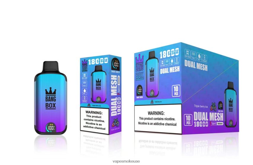 Vape Abu Dhabi - Bang Box 18000 نفث 4BLV8D95 ثلج التوت الثلاثي