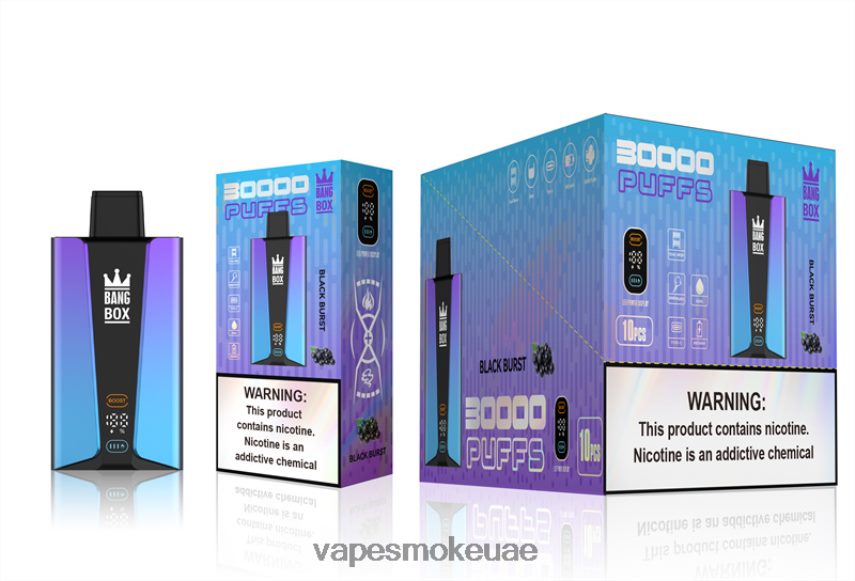 Vape Abu Dhabi - Bang Box شاشة سمارت 30000 نفخة 4BLV8D77 انفجار أسود