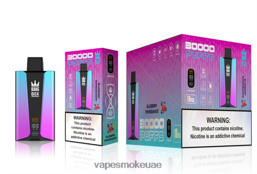 Vape Abu Dhabi - Bang Box شاشة سمارت 30000 نفخة 4BLV8D80 رمان التوت