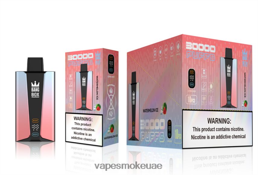 Vape Abu Dhabi - Bang Box شاشة سمارت 30000 نفخة 4BLV8D86 ثلج البطيخ