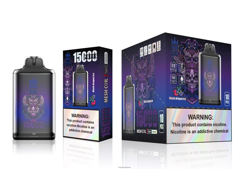 Vape Abu Dhabi - Bang Box s1-15000 نفث 4BLV8D110 جليد التنين الأسود