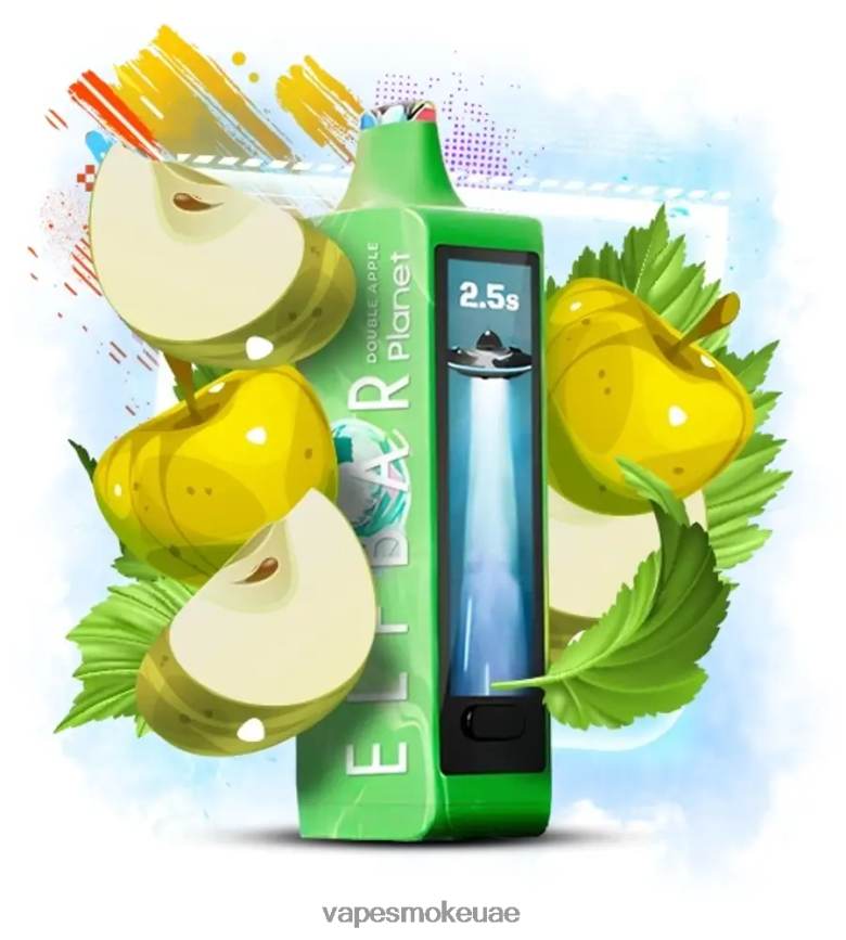 Vape Abu Dhabi - Elf Bar Planet 25000 تفاحة مزدوجة 4N88NR14