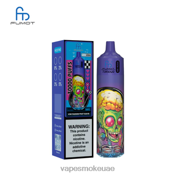 Vape Abu Dhabi - Fumot Tornado موسيقى 30 ألف كيوي باشن فروت جوافة 2482J14