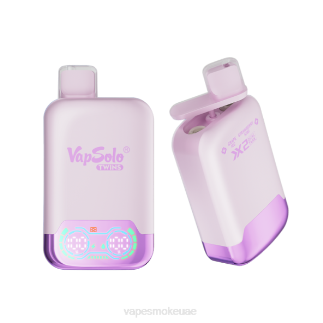 Vape Abu Dhabi - Vapsolo TWINS vape القابل للتصرف عنب مثلج وفراولة كيوي LR44140