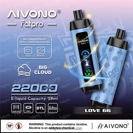 Vape Smoke - الحب 66 Aivono Fatpro 22000 RR4PBP6