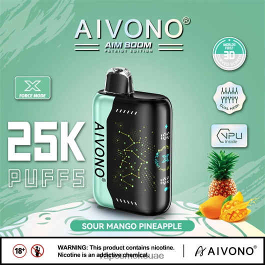 Vape Smoke - الأناناس المانجو الحامض Aivono AIM BOOM 25000 RR4PBP351