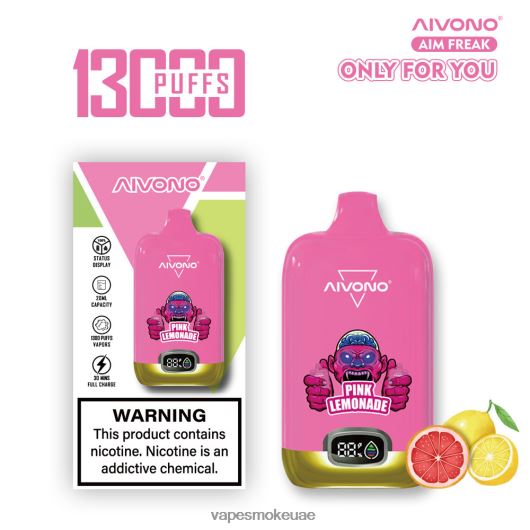 Vape Smoke - عصير الليمون الوردي Aivono AIM FREAK 13000 RR4PBP249
