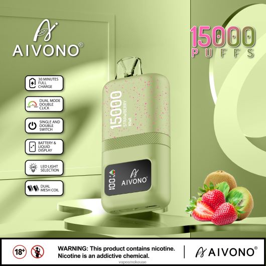 Vape Smoke - كيوي فراولة Aivono AIM magic 15000 RR4PBP63