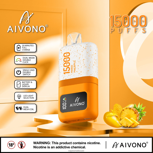 Vape Smoke - مانجو اناناس Aivono AIM magic 15000 RR4PBP69
