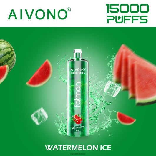 Vape Smoke - ثلج البطيخ Aivono FATMAN 15000 RR4PBP12
