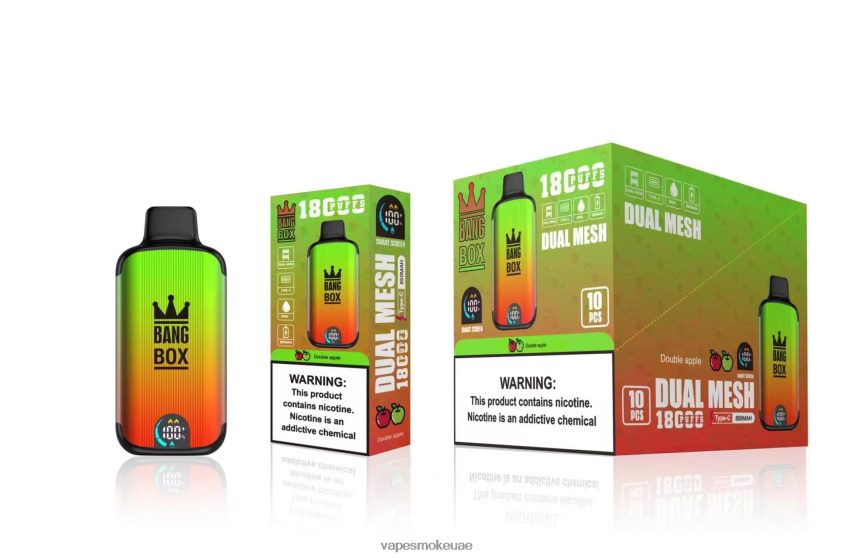 Vape Smoke - Bang Box 18000 نفث 4BLV8D93 تفاحة مزدوجة