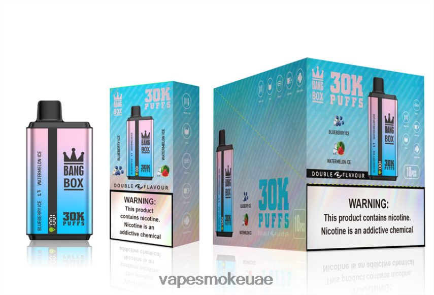 Vape Smoke - Bang Box 30000 نفخة نكهات مزدوجة 4BLV8D69 ثلج التوت و ثلج البطيخ
