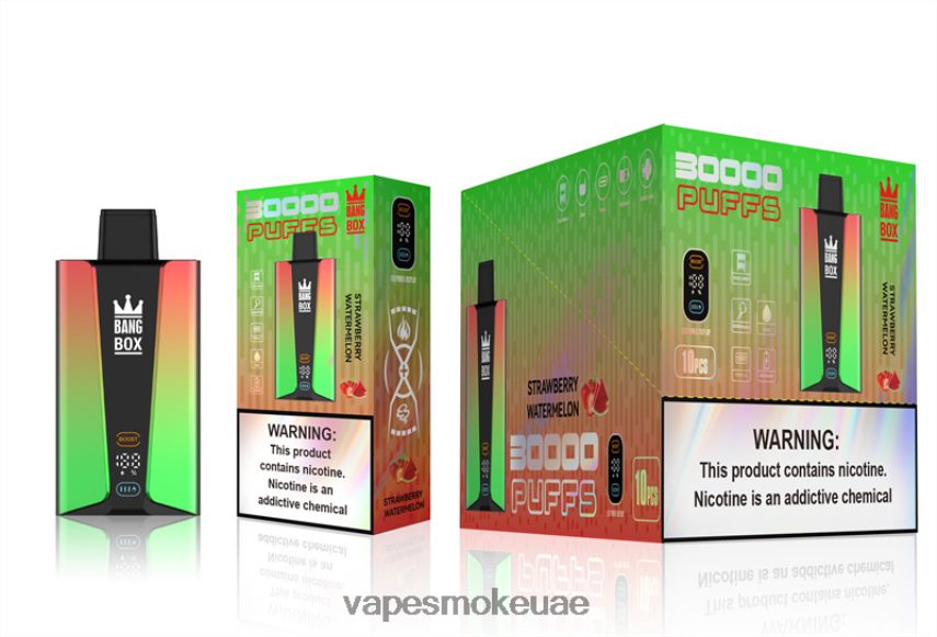 Vape Smoke - Bang Box شاشة سمارت 30000 نفخة 4BLV8D75 الفراولة والبطيخ