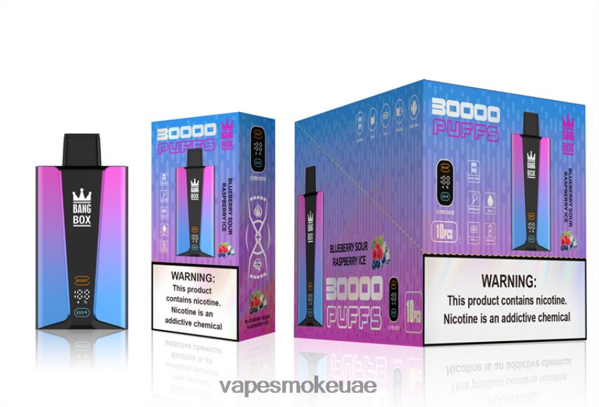 Vape Smoke - Bang Box شاشة سمارت 30000 نفخة 4BLV8D81 توت توت حامض مثلج