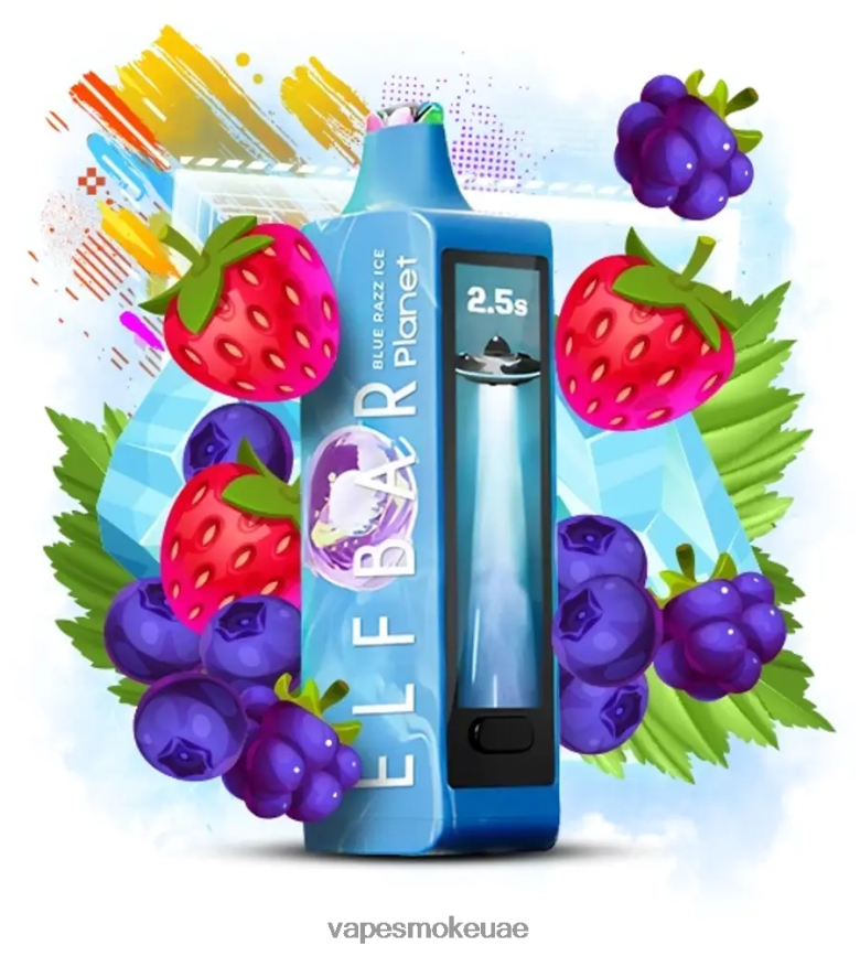 Vape Smoke - Elf Bar Planet 25000 الجليد الأزرق 4N88NR15