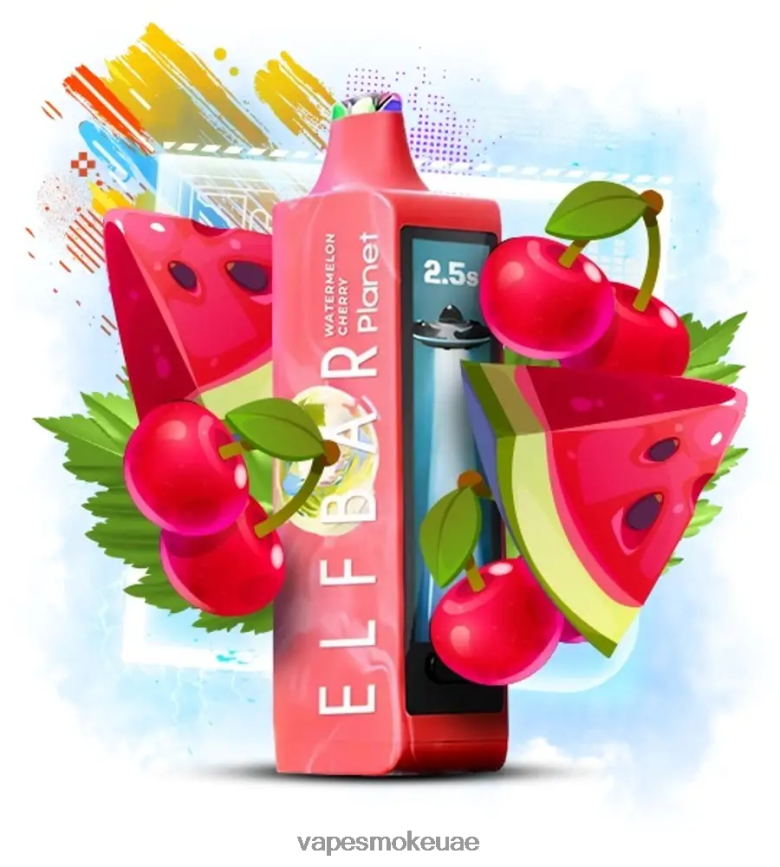 Vape Smoke - Elf Bar Planet 25000 الكرز البطيخ 4N88NR21