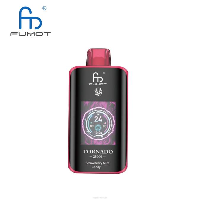 Vape Smoke - حلوى الفراولة بالنعناع Fumot Tornado 25000 سيجارة يمكن التخلص منها 4H8415