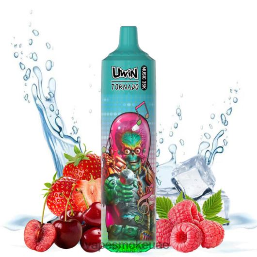 Vape Smoke - الفراولة، التوت، الكرز، الجليد UWIN CRYSTAL 35 ألف سيجارة يمكن التخلص منها RR4PBP387