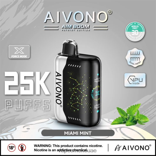 Vape Uae - ميامي النعناع Aivono AIM BOOM 25000 RR4PBP349