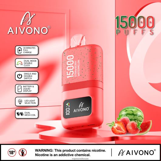 Vape Uae - الفراولة والبطيخ Aivono AIM magic 15000 RR4PBP58