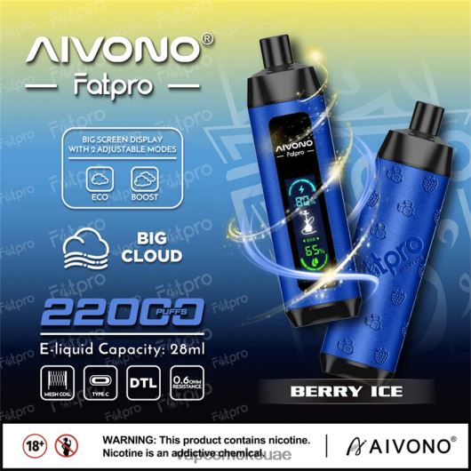 Vape Uae - جليد التوت Aivono Fatpro 22000 RR4PBP10