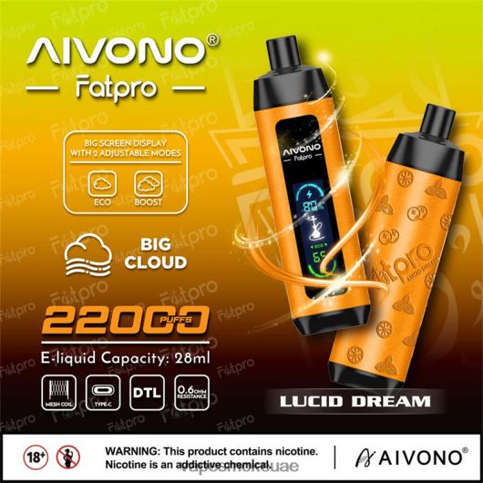 Vape Uae - حلم واضح Aivono Fatpro 22000 RR4PBP7