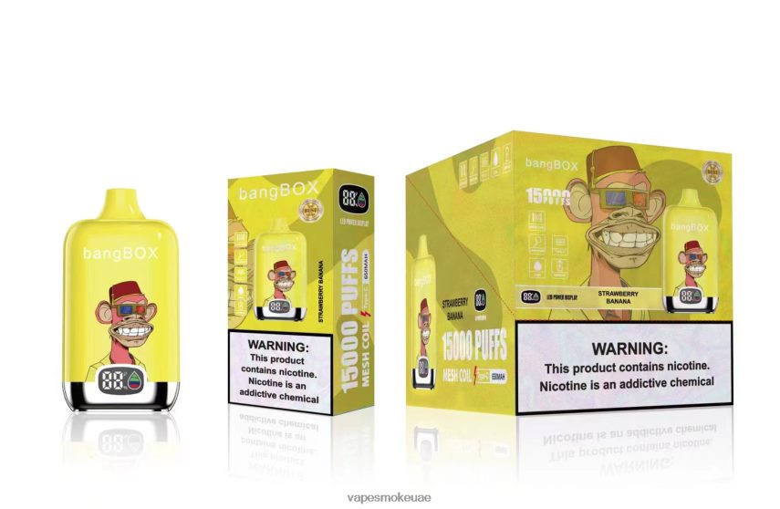 Vape Uae - Bang Box 15000 نفث 4BLV8D43 موز فراولة