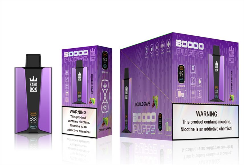 Vape Uae - Bang Box شاشة سمارت 30000 نفخة 4BLV8D85 عنب مزدوج