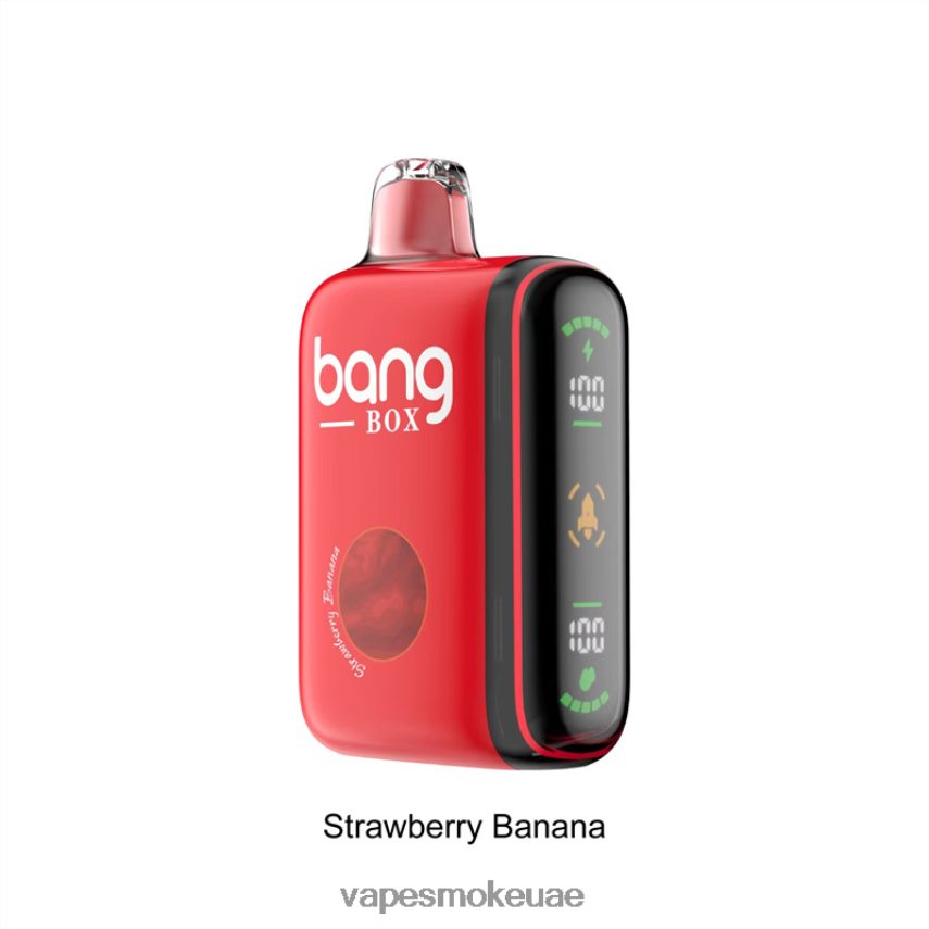 Vape Uae - Bang Box 9000-18000 نفث عرض الطاقة الذكي 4BLV8D25 موز فراولة