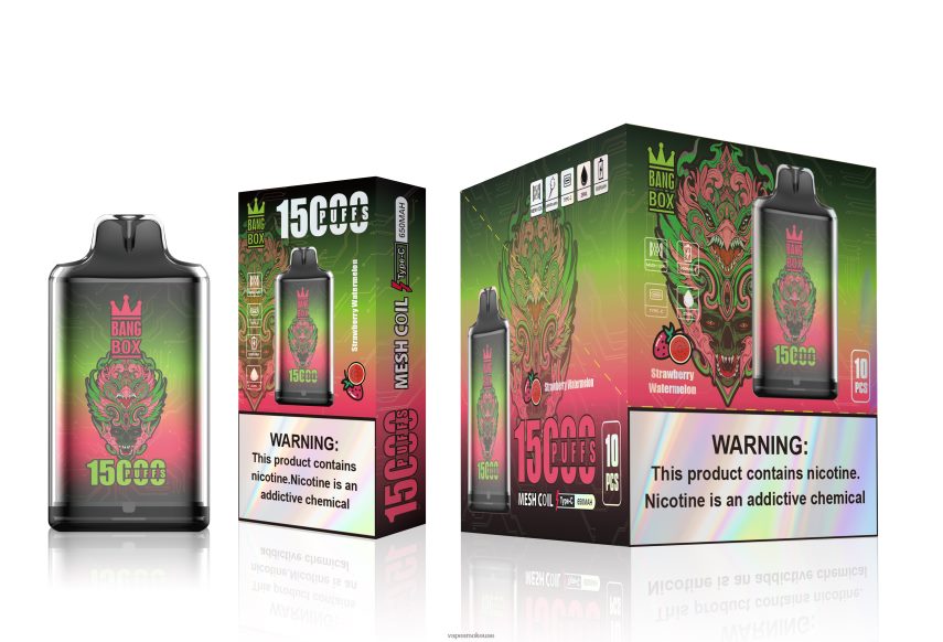 Vape Uae - Bang Box s1-15000 نفث 4BLV8D103 الفراولة والبطيخ