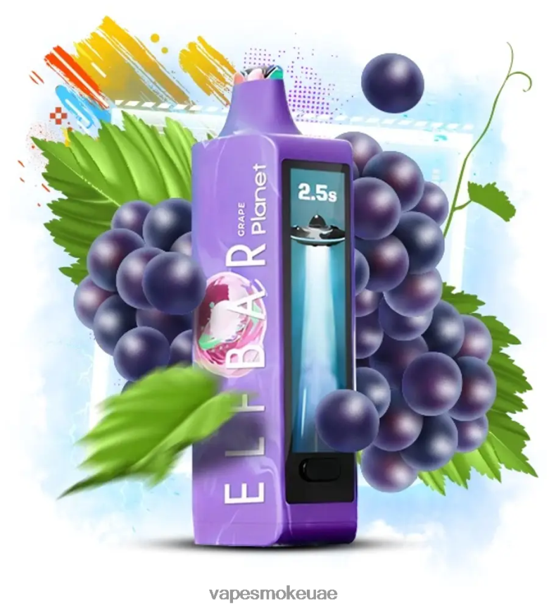 Vape Uae - Elf Bar Planet 25000 العنب 4N88NR13