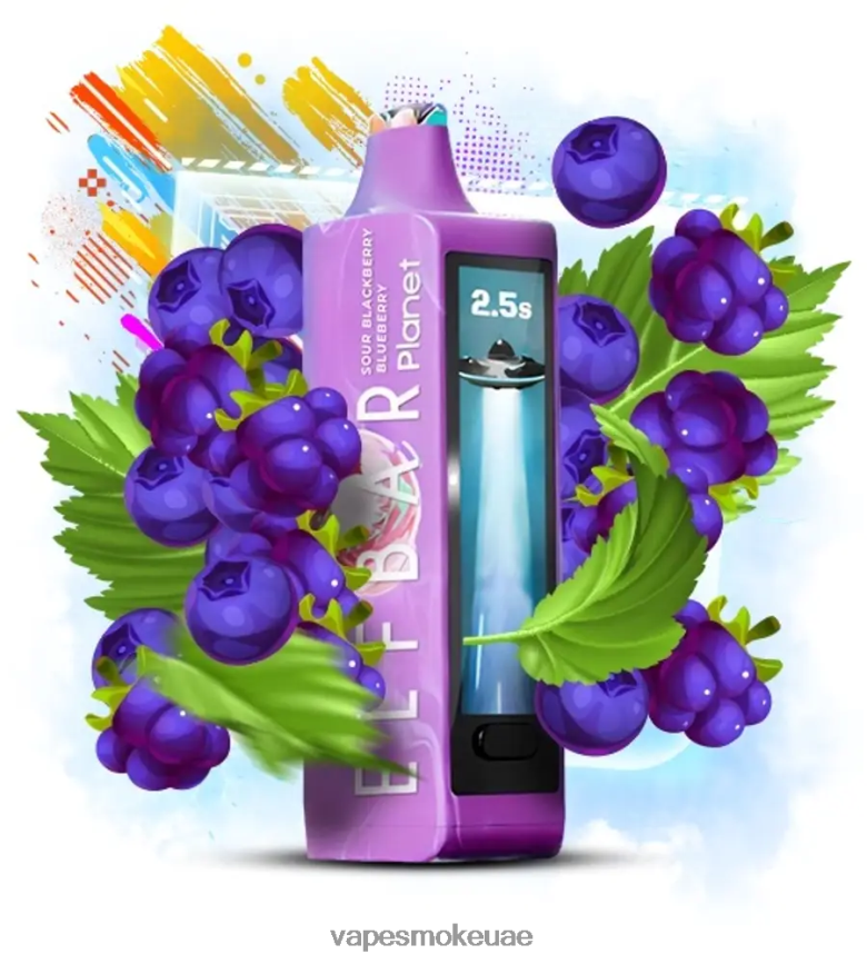 Vape Uae - Elf Bar Planet 25000 التوت الأسود الحامض 4N88NR22