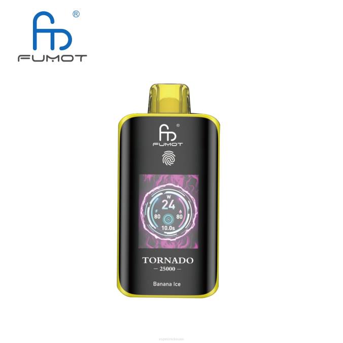 Vape Uae - جليد الموز Fumot Tornado 25000 سيجارة يمكن التخلص منها 4H841