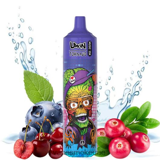 Vape Uae - التوت البري الكرز UWIN CRYSTAL 35 ألف سيجارة يمكن التخلص منها RR4PBP391