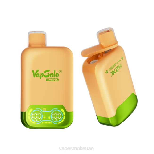 Vape Uae - Vapsolo TWINS vape القابل للتصرف برتقال مانجو بطيخ و ريد بول LR44142