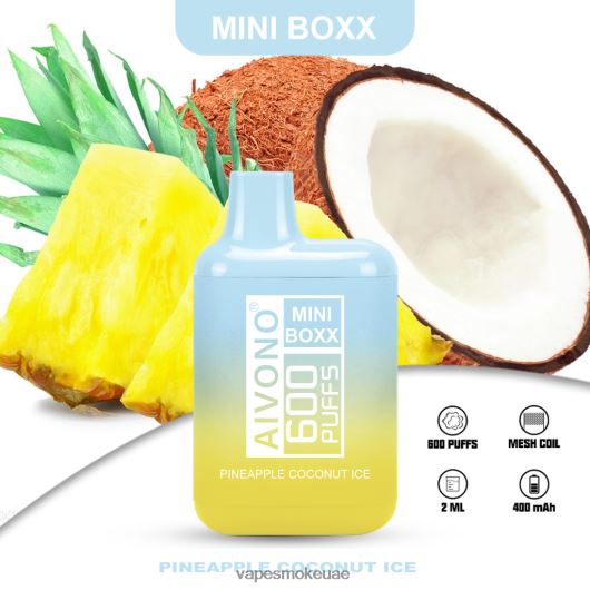 Vape Uae - الأناناس وجوز الهند الجليد Aivono AIM MINI BOXX 600 RR4PBP238