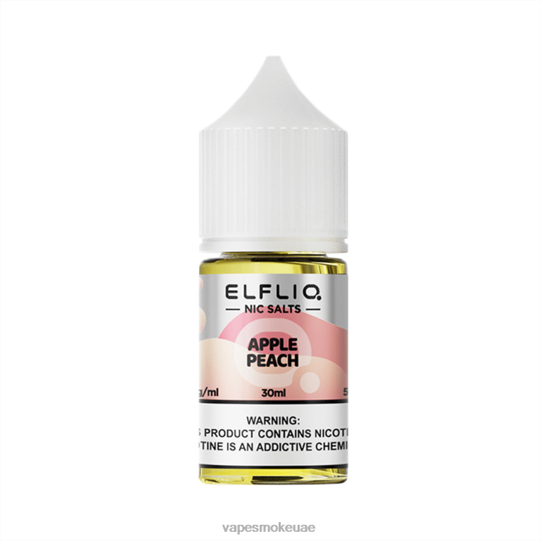 خوخ التفاح 468R87 ELFBAR ELFLIQ Nic Salt 30ml