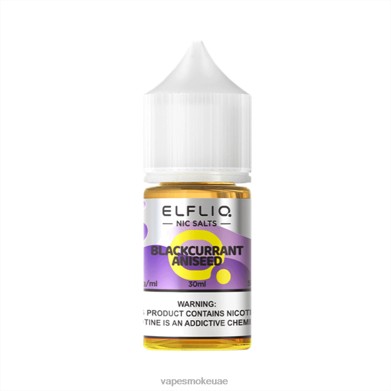 اليانسون السوداء 468R89 ELFBAR ELFLIQ Nic Salt 30ml