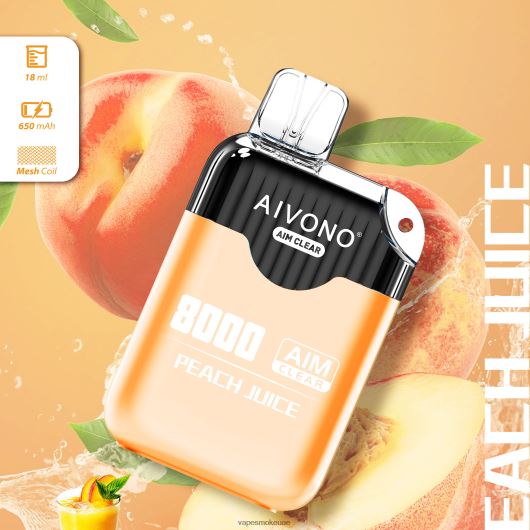 Vape Abu Dhabi - عصير الخوخ Aivono AIM CLEAR 8000 RR4PBP203