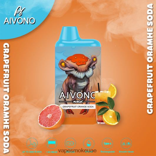 Vape Abu Dhabi - صودا برتقال جريب فروت Aivono AIM MAGIC 5800 علبة سجائر بالفم RR4PBP101