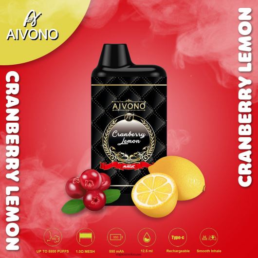 Vape Abu Dhabi - ليمون التوت البري Aivono AIM MAGIC 5800 علبة سجائر بالفم RR4PBP89