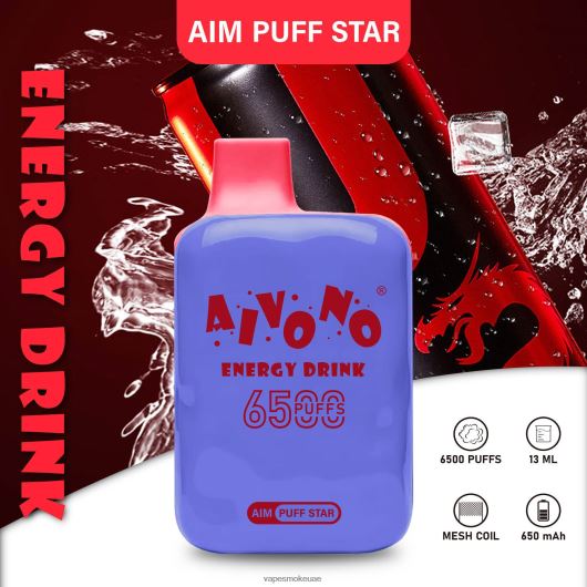 Vape Abu Dhabi - مشروب الطاقة Aivono AIM PUFF STAR 6500 RR4PBP293