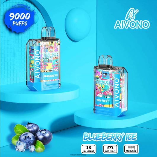 Vape Abu Dhabi - جليد التوت Aivono AIM XXL 9000 ملصق فم شفاف RR4PBP50