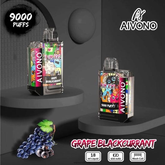 Vape Abu Dhabi - العنب عنب الثعلب Aivono AIM XXL 9000 ملصق فم شفاف RR4PBP56